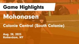 Mohonasen  vs Colonie Central  (South Colonie) Game Highlights - Aug. 28, 2023