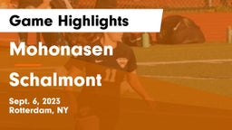 Mohonasen  vs Schalmont  Game Highlights - Sept. 6, 2023