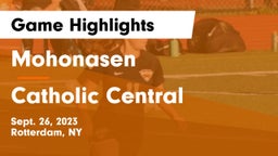 Mohonasen  vs Catholic Central Game Highlights - Sept. 26, 2023