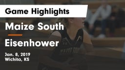 Maize South  vs Eisenhower  Game Highlights - Jan. 8, 2019