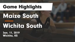 Maize South  vs Wichita South  Game Highlights - Jan. 11, 2019