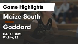 Maize South  vs Goddard  Game Highlights - Feb. 21, 2019