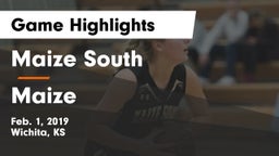 Maize South  vs Maize  Game Highlights - Feb. 1, 2019