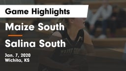 Maize South  vs Salina South  Game Highlights - Jan. 7, 2020
