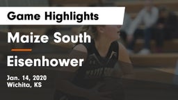 Maize South  vs Eisenhower  Game Highlights - Jan. 14, 2020