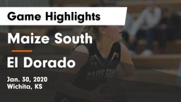 Maize South  vs El Dorado  Game Highlights - Jan. 30, 2020