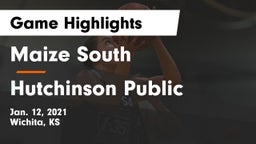 Maize South  vs Hutchinson Public  Game Highlights - Jan. 12, 2021