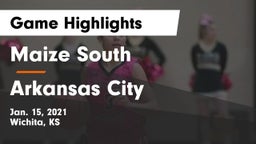 Maize South  vs Arkansas City  Game Highlights - Jan. 15, 2021