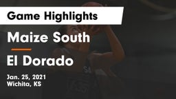 Maize South  vs El Dorado  Game Highlights - Jan. 25, 2021