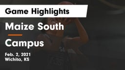 Maize South  vs Campus  Game Highlights - Feb. 2, 2021