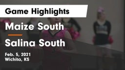 Maize South  vs Salina South  Game Highlights - Feb. 5, 2021