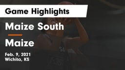 Maize South  vs Maize  Game Highlights - Feb. 9, 2021