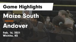 Maize South  vs Andover  Game Highlights - Feb. 16, 2021
