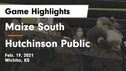 Maize South  vs Hutchinson Public  Game Highlights - Feb. 19, 2021