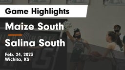 Maize South  vs Salina South  Game Highlights - Feb. 24, 2023