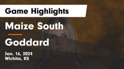 Maize South  vs Goddard  Game Highlights - Jan. 16, 2024