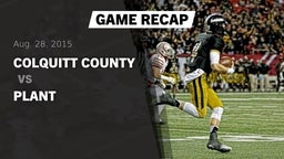 Recap: Colquitt County  vs. Plant  2015
