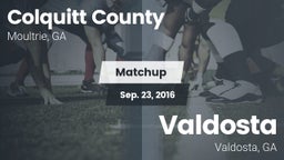 Matchup: Colquitt County vs. Valdosta  2016