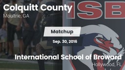 Matchup: Colquitt County vs. International School of Broward 2016