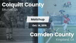 Matchup: Colquitt County vs. Camden County  2016