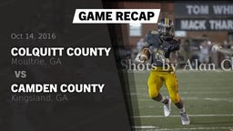 Recap: Colquitt County  vs. Camden County  2016