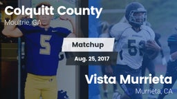 Matchup: Colquitt County vs. Vista Murrieta  2017