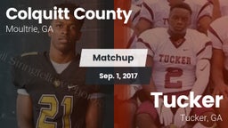 Matchup: Colquitt County vs. Tucker  2017