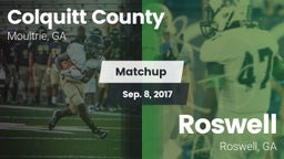 Matchup: Colquitt County vs. Roswell  2017