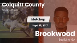 Matchup: Colquitt County vs. Brookwood  2017
