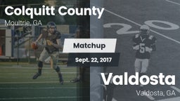 Matchup: Colquitt County vs. Valdosta  2017
