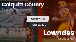 Matchup: Colquitt County vs. Lowndes  2017