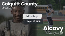 Matchup: Colquitt County vs. Alcovy  2018