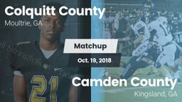 Matchup: Colquitt County vs. Camden County  2018