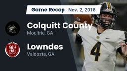 Recap: Colquitt County  vs. Lowndes  2018