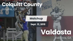 Matchup: Colquitt County vs. Valdosta  2019