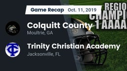 Recap: Colquitt County  vs. Trinity Christian Academy 2019