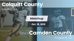 Matchup: Colquitt County vs. Camden County  2019
