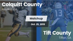 Matchup: Colquitt County vs. Tift County  2019