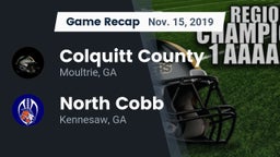 Recap: Colquitt County  vs. North Cobb  2019