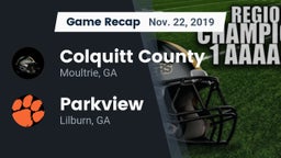 Recap: Colquitt County  vs. Parkview  2019