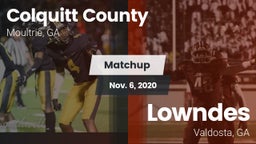 Matchup: Colquitt County vs. Lowndes  2020