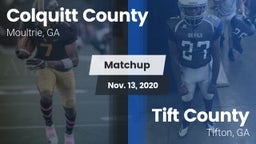Matchup: Colquitt County vs. Tift County  2020