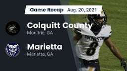Recap: Colquitt County  vs. Marietta  2021