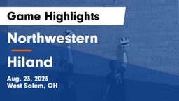 Northwestern  vs Hiland Game Highlights - Aug. 23, 2023