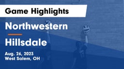 Northwestern  vs Hillsdale  Game Highlights - Aug. 26, 2023