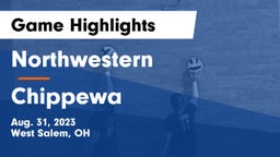 Northwestern  vs Chippewa Game Highlights - Aug. 31, 2023