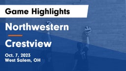 Northwestern  vs Crestview  Game Highlights - Oct. 7, 2023
