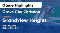 Grove City Christian  vs Grandview Heights  Game Highlights - Aug. 19, 2023