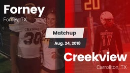 Matchup: Forney  vs. Creekview  2018