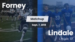 Matchup: Forney  vs. Lindale  2018
